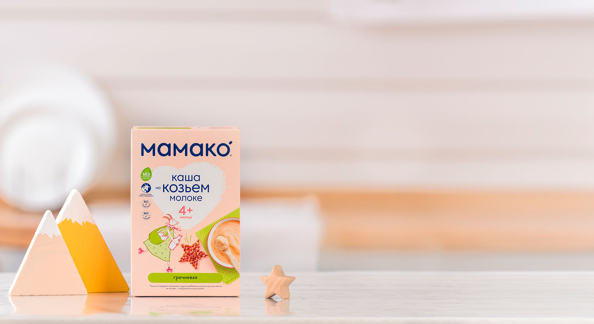 Ешкі сүтіндегі қарақұмық МАМАКО<sup>®</sup>  ботқасы