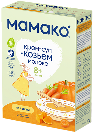 Eшкі сүтіндегі асқабақ крем-көже