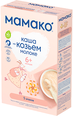Ешкі сүтіндегі "5 дән" МАМАКО<sup>®</sup> ботқасы